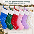 Load image into Gallery viewer, Gloveleya Mixed Color Christmas Stockings – Set of 6 - Gloveleya Official

