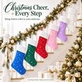 Load image into Gallery viewer, Gloveleya Mixed Color Christmas Stockings – Set of 6 - Gloveleya Official
