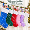 Load image into Gallery viewer, Gloveleya Mixed Color Christmas Stockings – Set of 6 - Gloveleya Official

