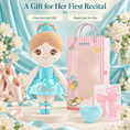 Load image into Gallery viewer, Gloveleya Personalized Ballerina Doll – 13-Inch Aqua Glass Ballet - Gloveleya Official
