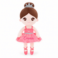 Cargar la imagen en la vista de la galería, Gloveleya Personalized Ballerina Doll – 13-Inch Coral - Gloveleya Official
