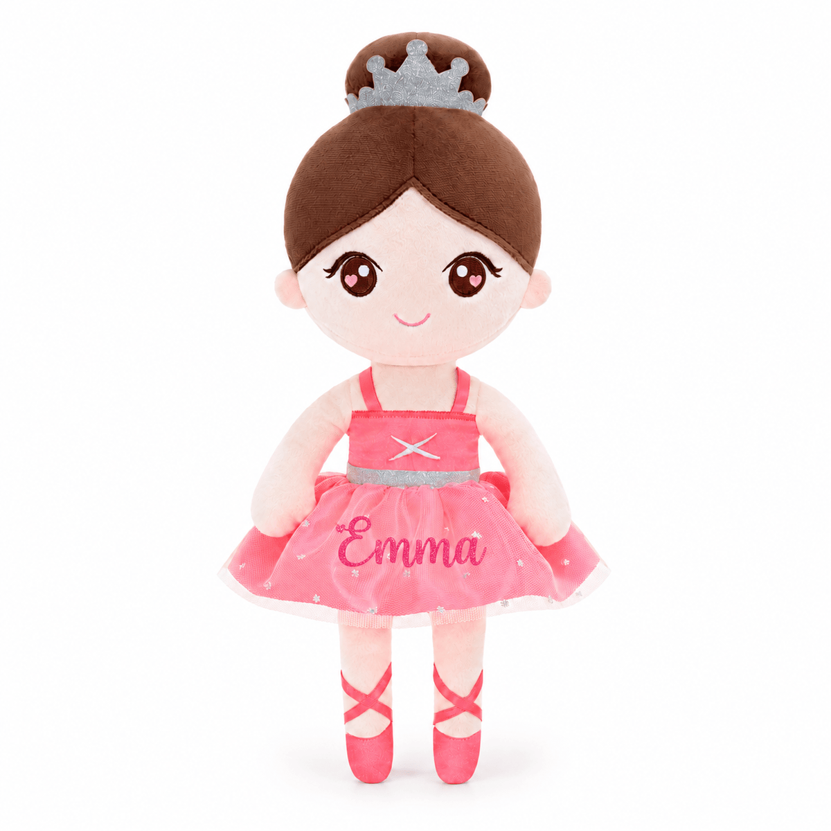 Gloveleya Personalized Ballerina Doll – 13-Inch Coral - Gloveleya Official