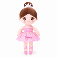 Cargar la imagen en la vista de la galería, Gloveleya Personalized Ballerina Doll – 13-Inch Pink Ballet Dream - Gloveleya Official
