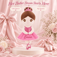 Cargar la imagen en la vista de la galería, Gloveleya Personalized Ballerina Doll – 13-Inch Pink Glass Ballet - Gloveleya Official
