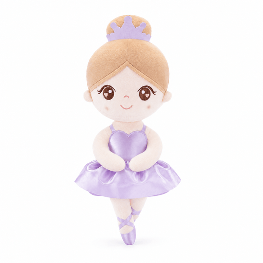 Gloveleya Personalized Ballerina Doll – 13-Inch Purple Glass Ballet - Gloveleya Official