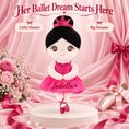 Load image into Gallery viewer, Gloveleya Personalized Ballerina Doll – 13-Inch Rose Glass Ballet - Gloveleya Official
