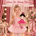 Load image into Gallery viewer, Gloveleya Personalized Ballerina Doll – 13-Inch Rose Glass Ballet - Gloveleya Official
