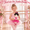 Load image into Gallery viewer, Gloveleya Personalized Ballerina Doll – 13-Inch Rose Glass Ballet - Gloveleya Official
