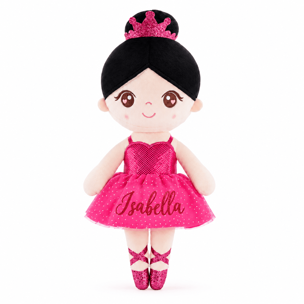 Gloveleya Personalized Ballerina Doll – 13-Inch Rose Glass Ballet - Gloveleya Official