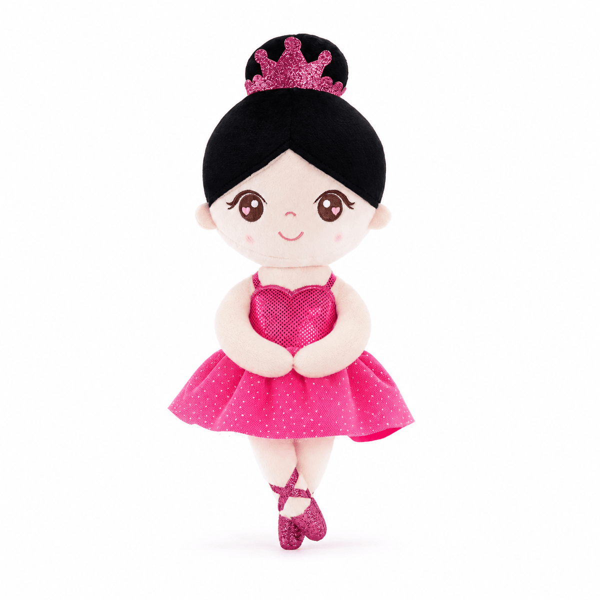 Gloveleya Personalized Ballerina Doll – 13-Inch Rose Glass Ballet - Gloveleya Official