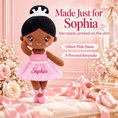 Load image into Gallery viewer, Gloveleya Personalized Ballerina Doll – 13-Inch Tanned Skin - Gloveleya Official
