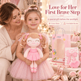 Load image into Gallery viewer, Gloveleya Personalized Ballerina Doll – 14-Inch Peach - Gloveleya Official
