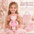 Load image into Gallery viewer, Gloveleya Personalized Ballerina Doll – 14-Inch Peach - Gloveleya Official
