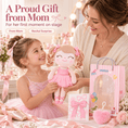 Load image into Gallery viewer, Gloveleya Personalized Ballerina Doll – 14-Inch Peach - Gloveleya Official

