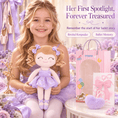 Load image into Gallery viewer, Gloveleya Personalized Ballerina Doll – 14-Inch Purple - Gloveleya Official
