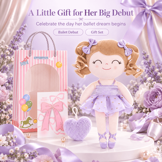 Gloveleya Personalized Ballerina Doll – 14-Inch Purple - Gloveleya Official