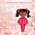 Load image into Gallery viewer, Gloveleya Personalized Ballerina Doll – 14-Inch Rose - Gloveleya Official
