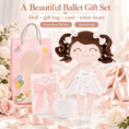 Load image into Gallery viewer, Gloveleya Personalized Ballerina Doll – 14-Inch White - Gloveleya Official
