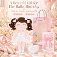 Load image into Gallery viewer, Gloveleya Personalized Ballerina Doll – 14-Inch White - Gloveleya Official
