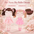 Load image into Gallery viewer, Gloveleya Personalized Ballerina Doll Collection – 14-Inch Ballet Gifts - Gloveleya Official
