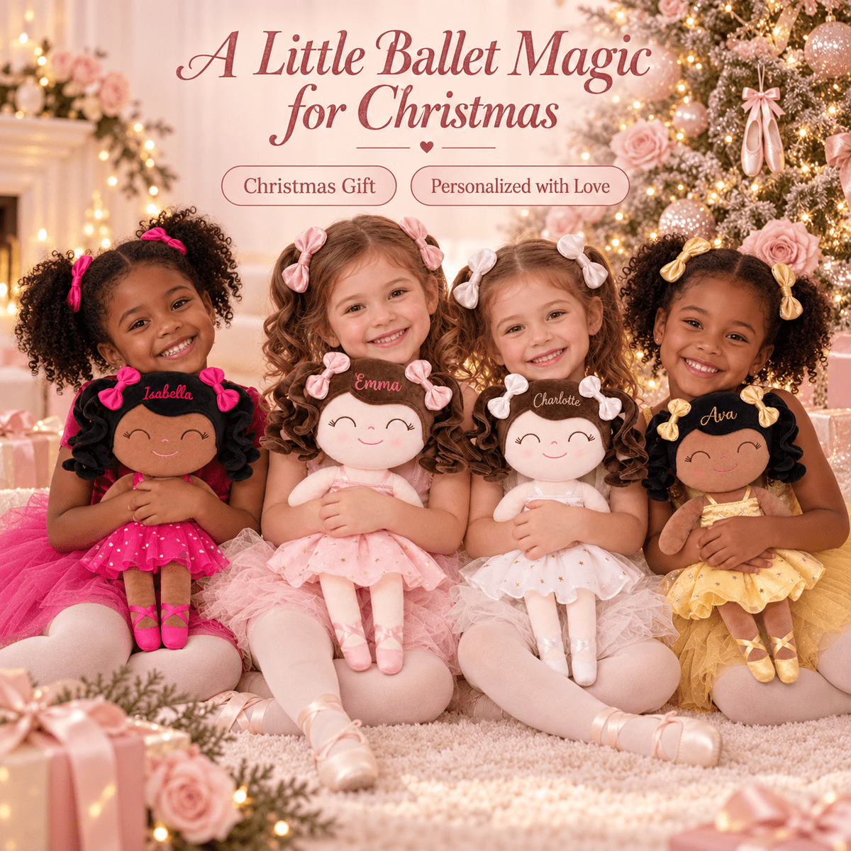 Gloveleya Personalized Ballerina Doll Collection – 14-Inch Ballet Gifts - Gloveleya Official