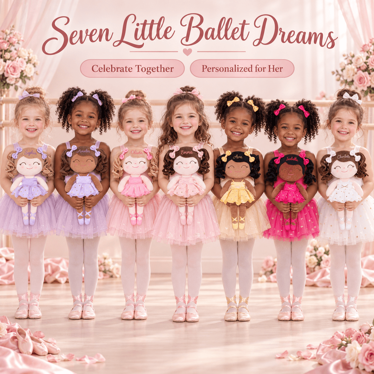 Gloveleya Personalized Ballerina Doll Collection – 14-Inch Ballet Gifts - Gloveleya Official
