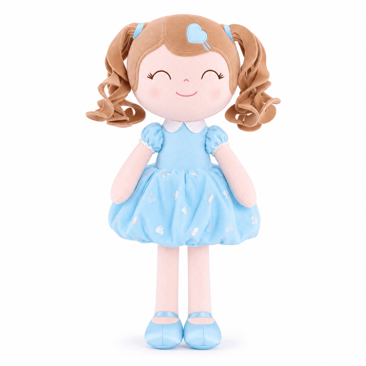 Gloveleya Personalized Curly Hair Princess Doll – 16-Inch Blue - Gloveleya Official