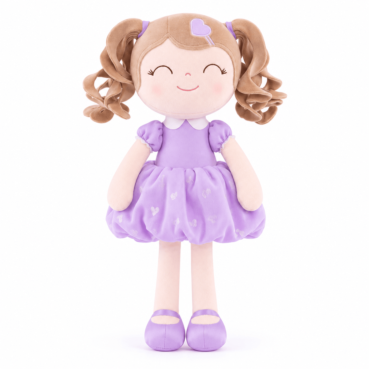 Gloveleya Personalized Curly Hair Princess Doll – 16-Inch Purple - Gloveleya Official