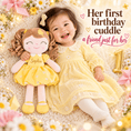 Load image into Gallery viewer, Gloveleya Personalized Curly Hair Princess Doll – 16-Inch Yellow - Gloveleya Official
