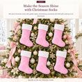Load image into Gallery viewer, Gloveleya Pink Christmas Stockings – Set of 6 - Gloveleya Official
