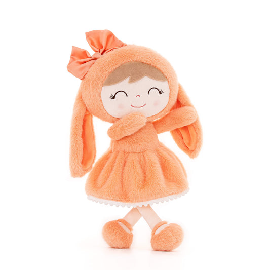 Gloveleya 12-inch Personalized Plush Bunny Doll Orange