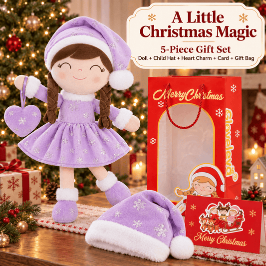 Gloveleya Purple Christmas Doll Gift Set – 5 Pieces - Gloveleya Official