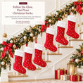 Load image into Gallery viewer, Gloveleya Red Christmas Stockings – Set of 6 - Gloveleya Official
