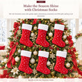 Load image into Gallery viewer, Gloveleya Red Christmas Stockings – Set of 6 - Gloveleya Official
