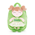 Charger l'image dans la visionneuse de la galerie, Gloveleya 9-inch Personalized Flower Fairy  Girls Dolls Backpacks Green
