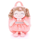 Gloveleya 9-inch Personalized Love Heart Girls Dolls Backpacks Series