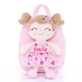 Carica l'immagine nel visualizzatore della galleria, Gloveleya 9-inch Personalized Flower Fairy  Girls Dolls Backpacks Pink Rose
