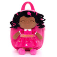 Load image into Gallery viewer, Gloveleya 9-inch Personalized Love Heart Girls Dolls Backpacks Rose
