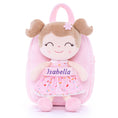 Cargar la imagen en la vista de la galería, Gloveleya 9-inch Personalized Flower Fairy  Girls Dolls Backpacks Pink
