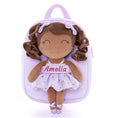 Charger l'image dans la visionneuse de la galerie, Gloveleya 9-inch Personalized Plush Curly Ballet Girl Dolls Backpack Gifts Ballet Dream
