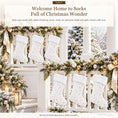 Load image into Gallery viewer, Gloveleya White Christmas Stockings – Set of 6 - Gloveleya Official
