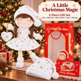 Load image into Gallery viewer, Gloveleya White & Gold Christmas Doll Gift Set – 5 Pieces - Gloveleya Official
