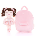 Load image into Gallery viewer, Personalized Gloveleya Curly Ballet Girl Dolls Backpack Light Skin Pink 9inches - Gloveleya Offical
