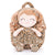 Personalized Gloveleya Curly Doll Backpack with Light Leopard Costume Doll 9 inches - Gloveleya Offical