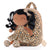 Personalized Gloveleya Curly Doll Backpack with Leopard Costume Tanned Doll 9 inches - Gloveleya Offical