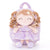 Personalized Goveleya Curly Girl Dolls Purple Star Doll Backpack 9inches - Gloveleya Offical