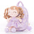 Personalized Goveleya Curly Girl Dolls Purple Star Doll Backpack 9inches