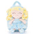 Personalized Goveleya Curly Girl Dolls Blue Star Doll Backpack 9inches