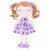 Personalized Gloveleya Curly Hair Baby Doll Grape 12inches(30CM)