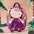 Bild in Galerie-Betrachter laden, Gloveleya 9-inch Personalized Plush Curly Animal Leopard Dolls Backpack Rose Costume
